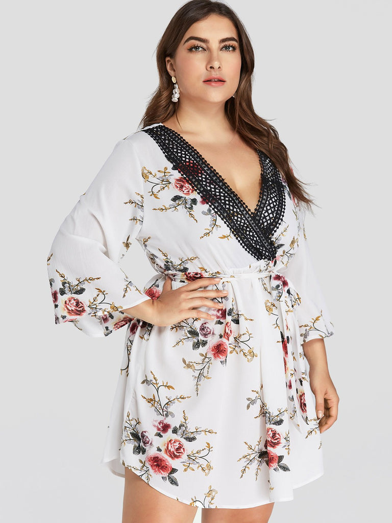 Ladies White Plus Size Dresses