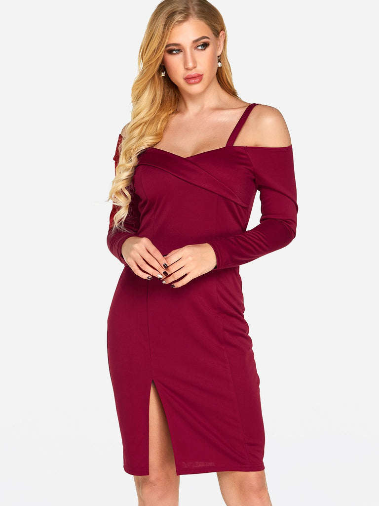 Ladies Long Sleeve Sexy Dress