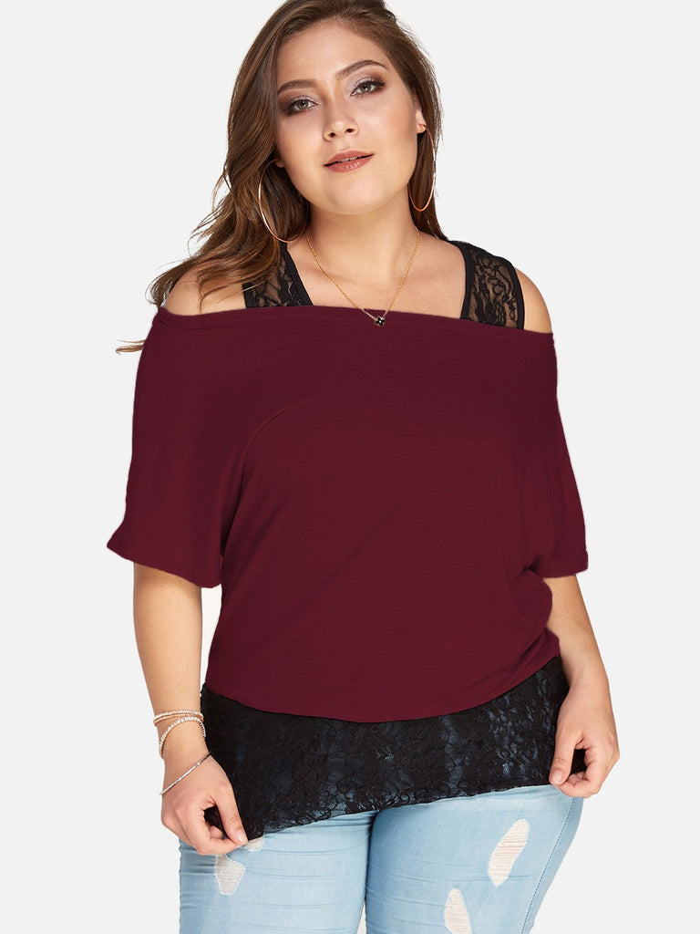 Plus Size Womens Black Tops