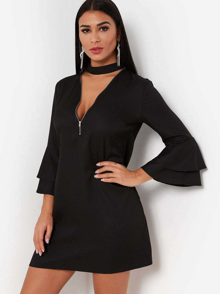 Ladies 3/4 Sleeve Casual Dresses