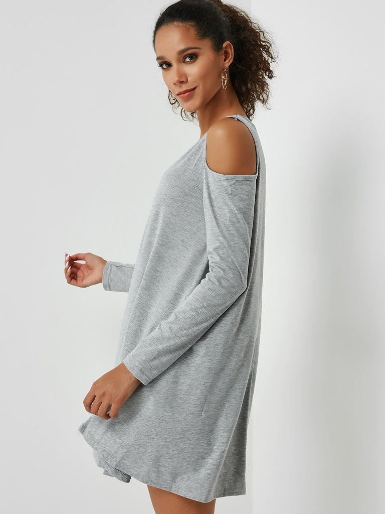 Ladies Grey Casual Dresses