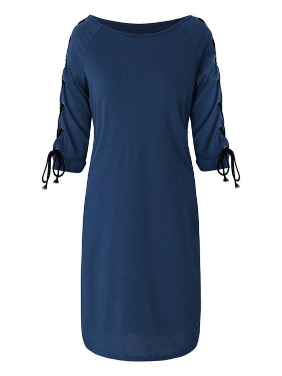 Ladies Blue Casual Dresses