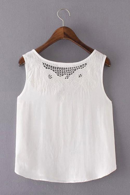 Womens White Camis