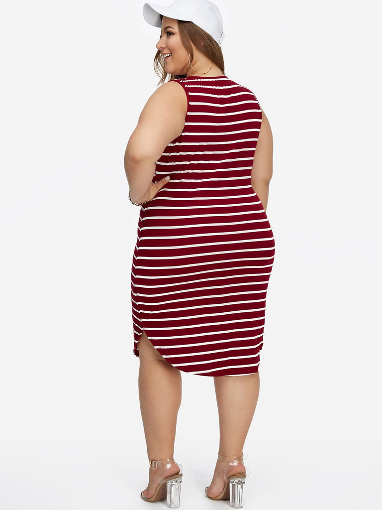 Womens Burgundy Plus Size Dresses