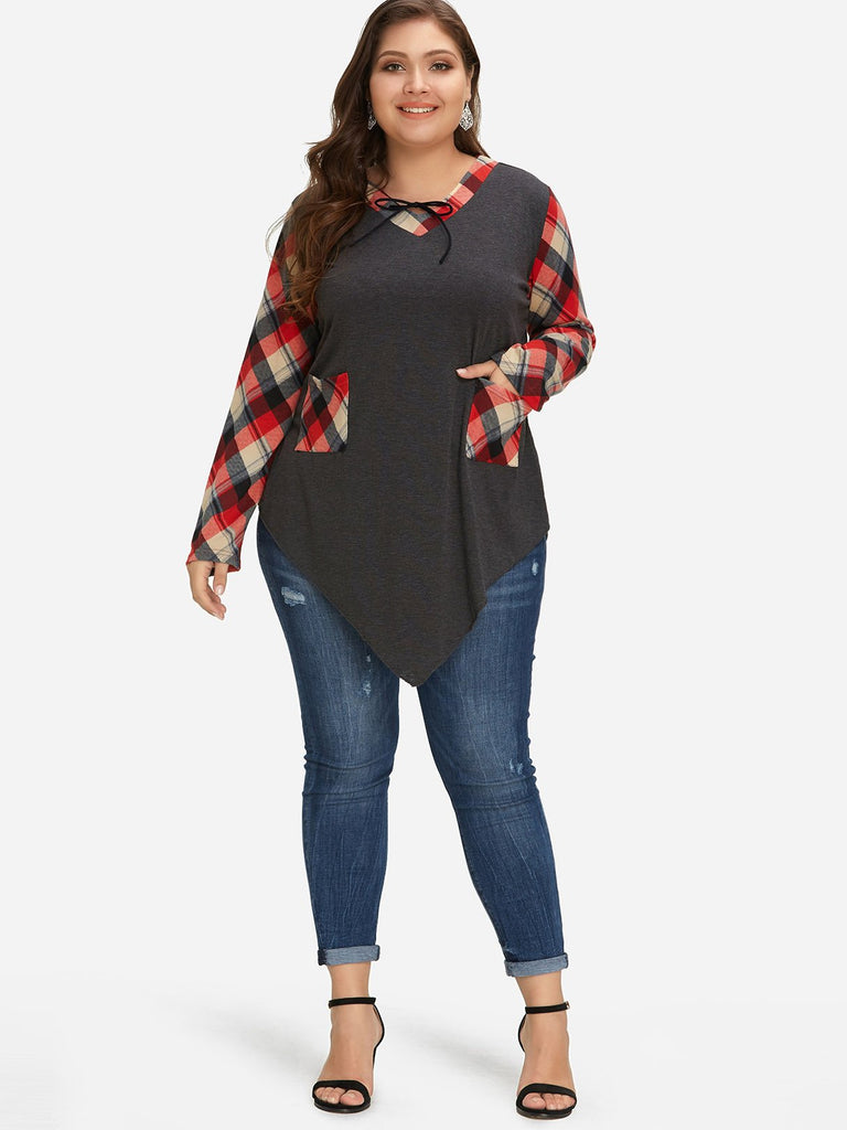 Womens Long Sleeve Plus Size Tops