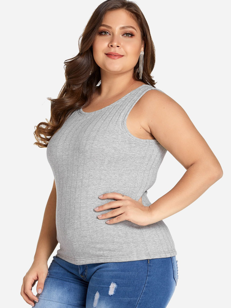 Ladies Grey Plus Size Tops