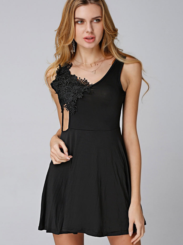 Black Lace Day Dress