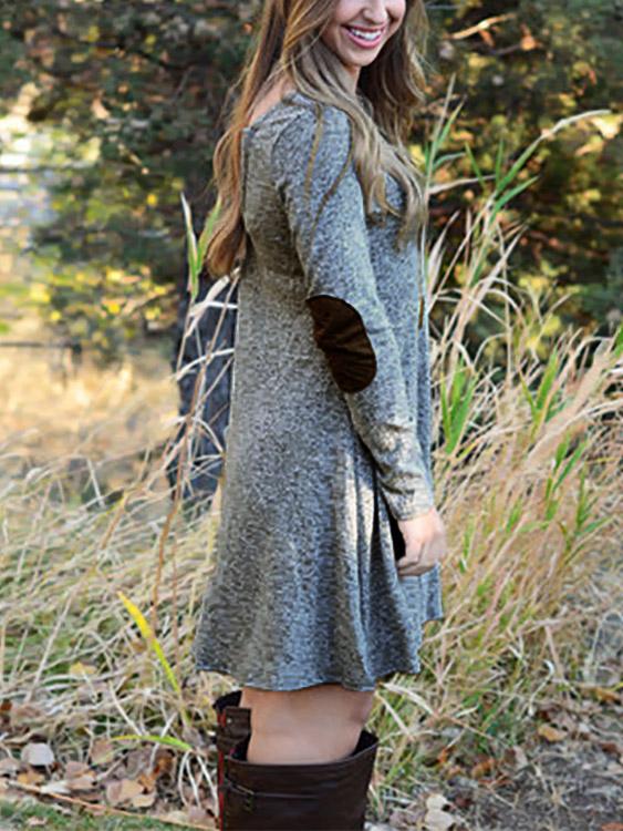 Ladies Grey Casual Dresses