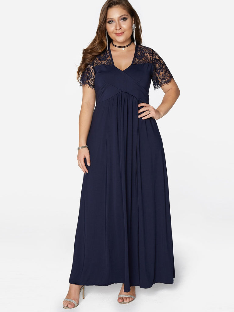 Womens Navy Plus Size Dresses