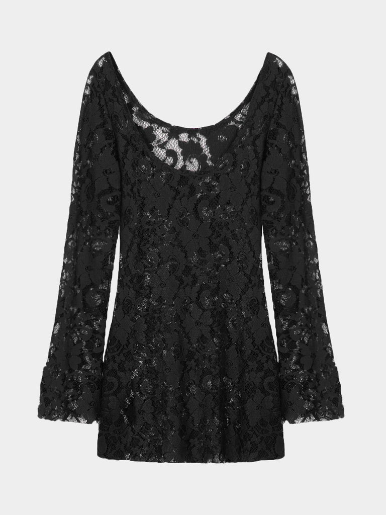 Black Lace Mini Dresses