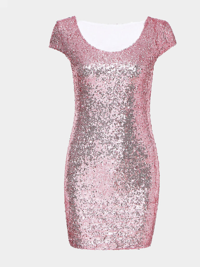 Packet Buttock Party Dresses With Sequin