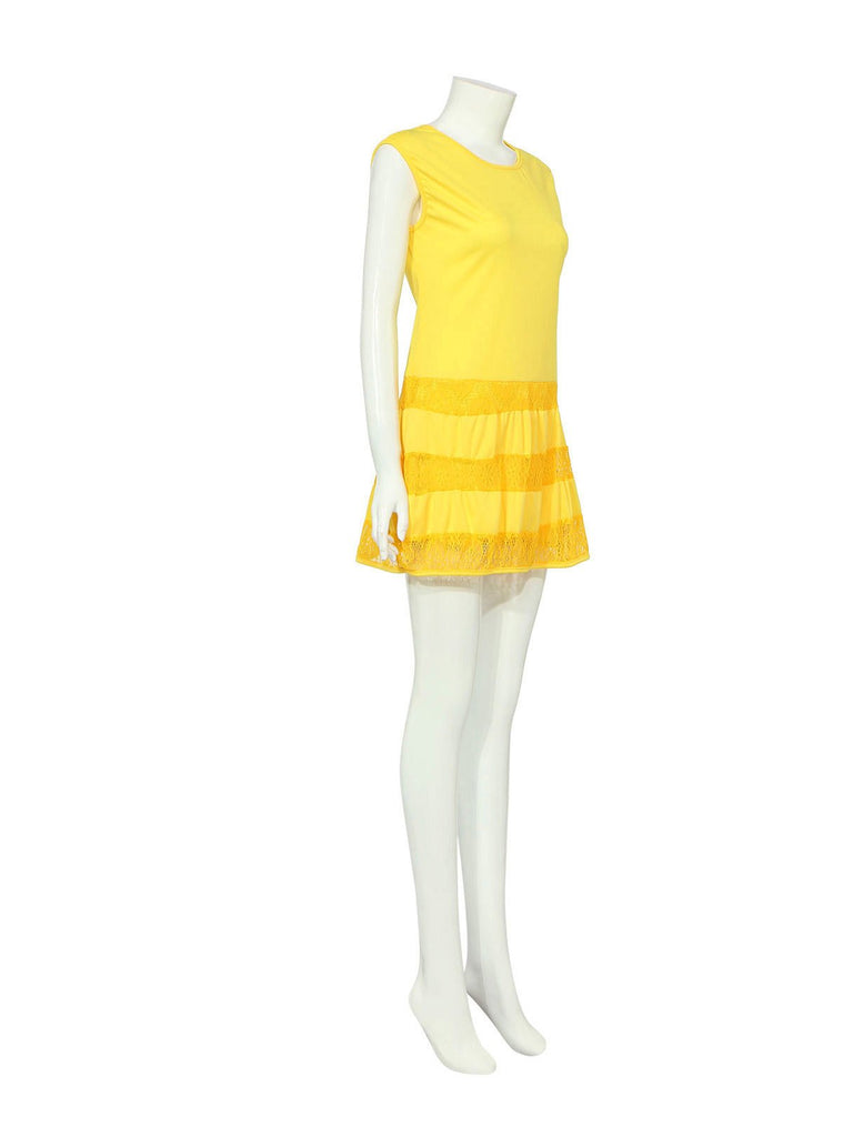 Ladies Yellow Casual Dresses